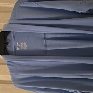 TEK GEAR BRAND WOMEN'S PLUS SIZE LIGHT BLUE LONG SLEEVES OPEN CARDIGAN SIZE XXL